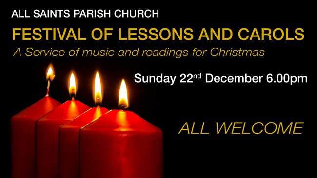 Lessons And Carols Advert 2024