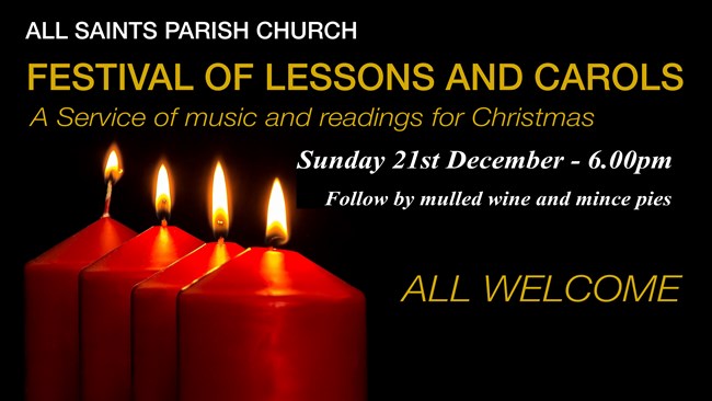 Lessons And Carols Advert 2025
