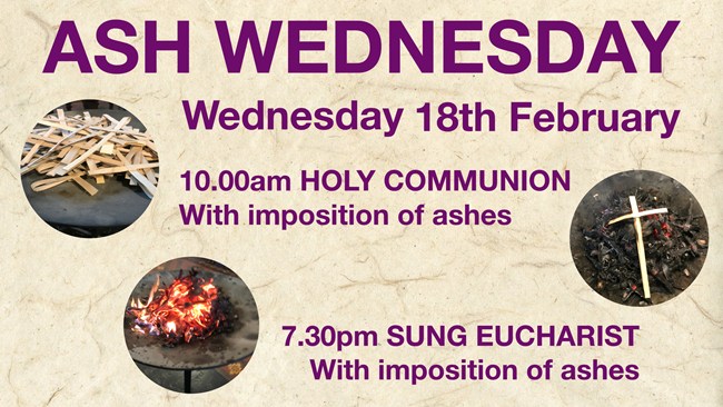 Ash Wednesday 2026 Advert